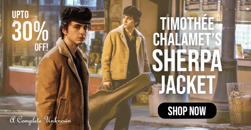 Timothée Chalamet’s Sherpa Jacket In A Complete Unknown