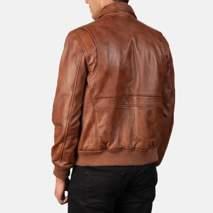 A2 Leather Bomber Jacket 2