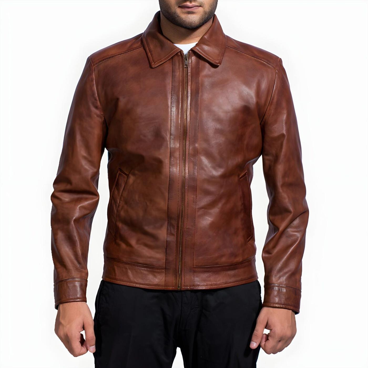 Brown Leather Jacket 1 Scaled 1