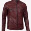 Cafe Racer Leather Jacket 2