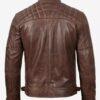 Chocolate Brown Motorcycle Leather Jacket 2
