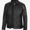 Leather Jacket Black 60118 Zoom