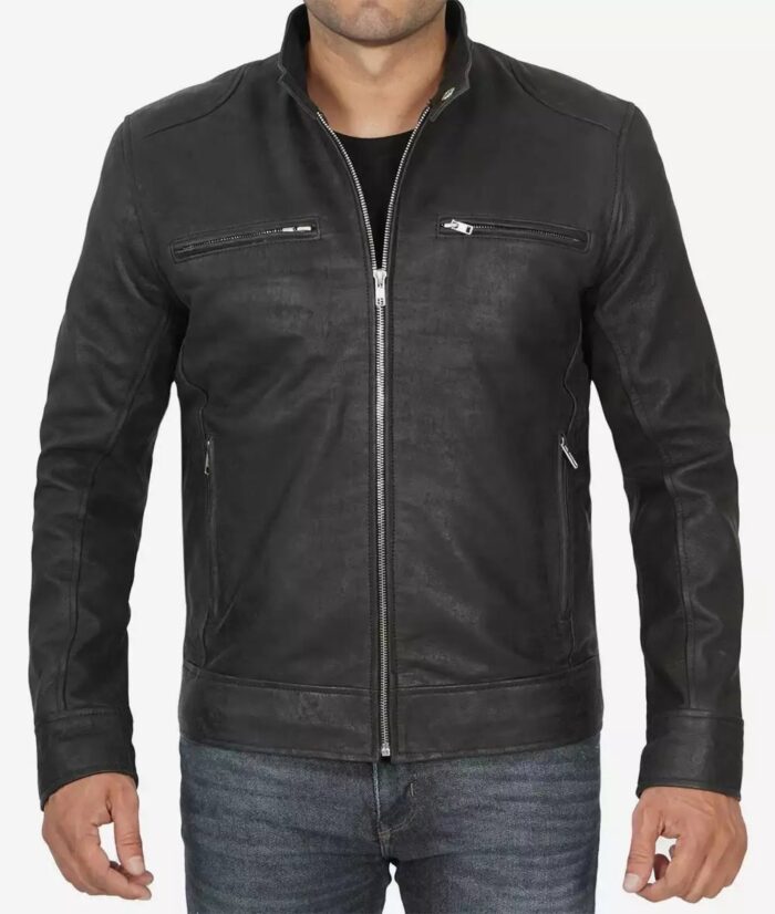 Snuff Leather Racer Jacket 2