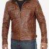 Tan Leather Jacket Men 3