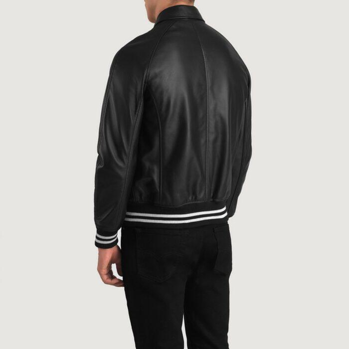 Trendy Bomber Leather Jacket 3