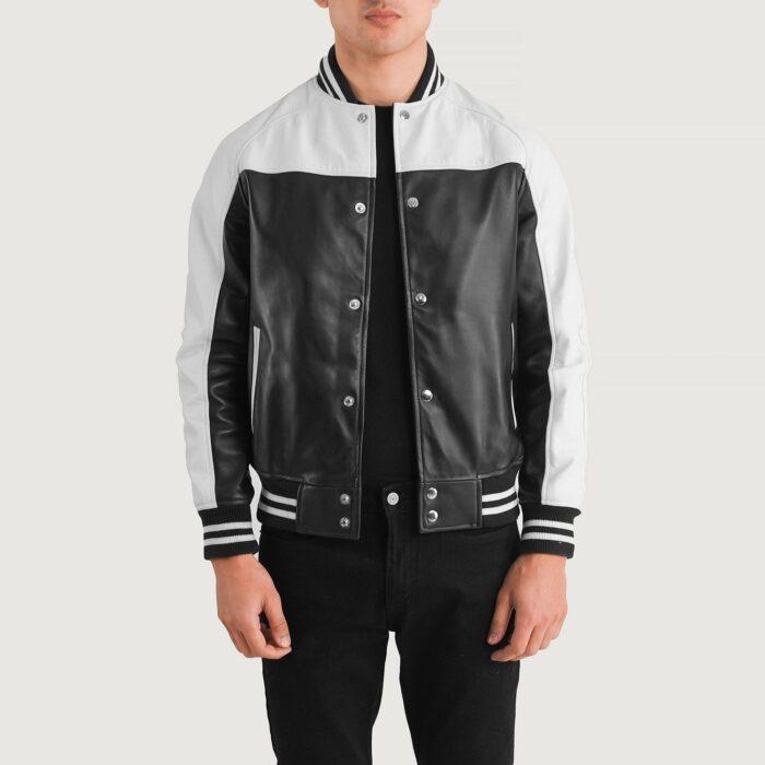 Trendy Bomber Leather Jacket 5