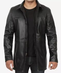 Bristol Mens Black Leather Front
