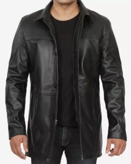 Bristol Mens Black Leather Front