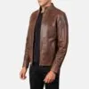 Trendy Leather Biker Jacket 11