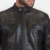 Trendy Leather Biker Jacket 3 5