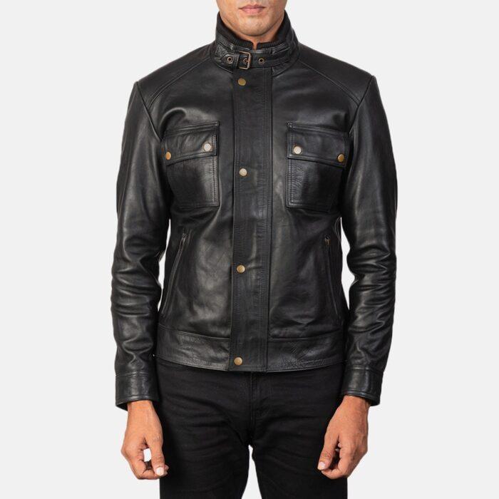 Trendy Leather Biker Jacket 3