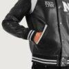 Trendy Leather Varsity Jacket 4 1
