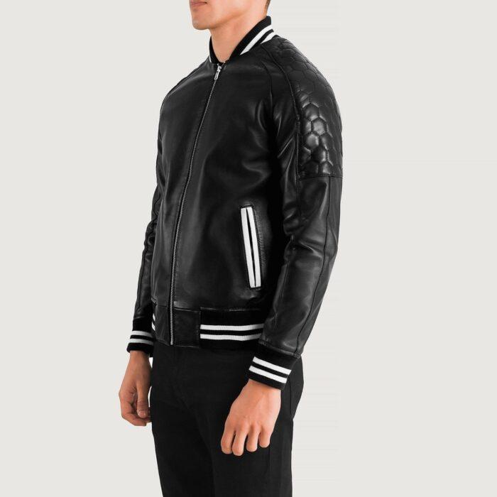 Trendy Leather Varsity Jacket 4