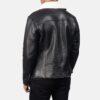 Trendy Shearling Black Leather Jacket 3