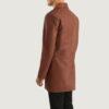 Classmith Brown Leather Coat Back