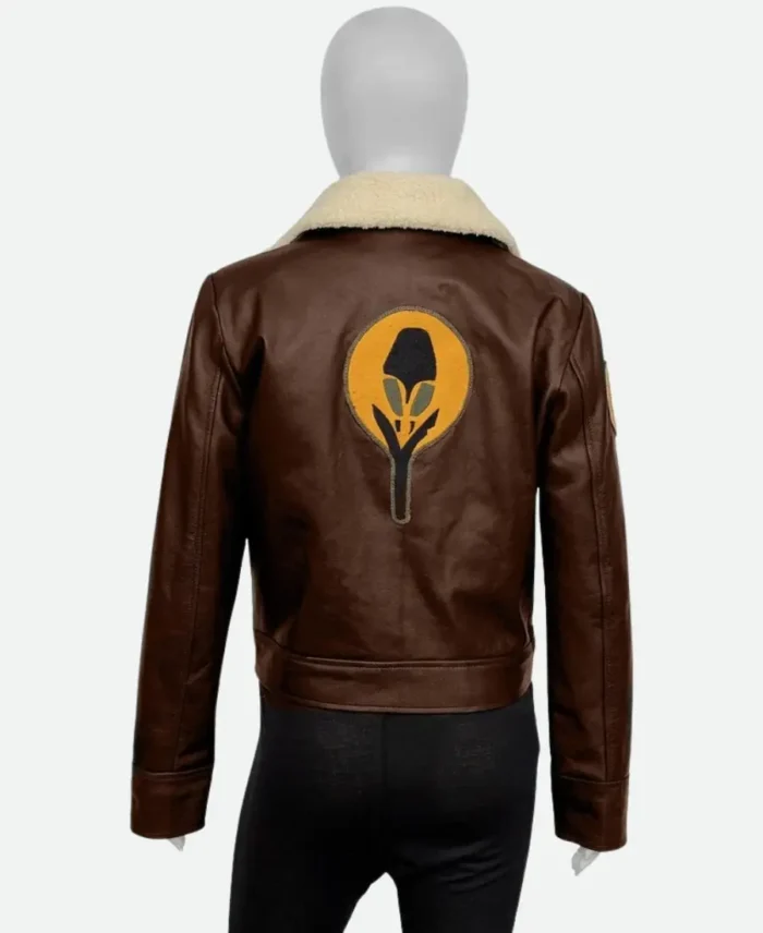 Ahsoka Hera Syndulla Leather Jacket Brown Back