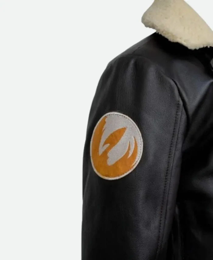 Ahsoka Hera Syndulla Leather Jacket Sleeve Close-Up