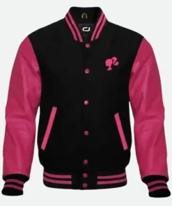 Barbie Black & Pink Varsity Jacket