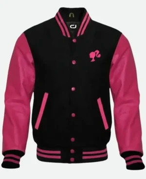 Barbie Black & Pink Varsity Jacket