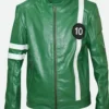 Ben 10 Leather Jacket Dark Green