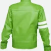 Ben 10 Leather Jacket Green Back