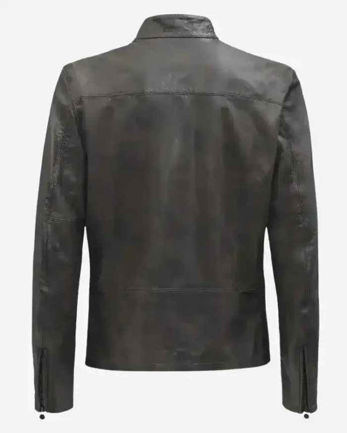 Black Han Solo Star Wars Leather Jacket Back