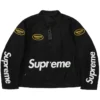 Black Supreme Vanson Leathers Cordura Jacket Front