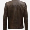 Brown Han Solo Star Wars Leather Jacket Back