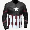 Chris Evans Captain America Jacket Black Front