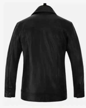 Elvis Presley Black Leather Suit Back