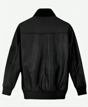 Eminem-Black-Leather-Jacket-Back