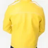 Freddie Mercury Concert Yellow Leather Jacket Back