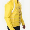 Freddie Mercury Concert Yellow Leather Jacket Side