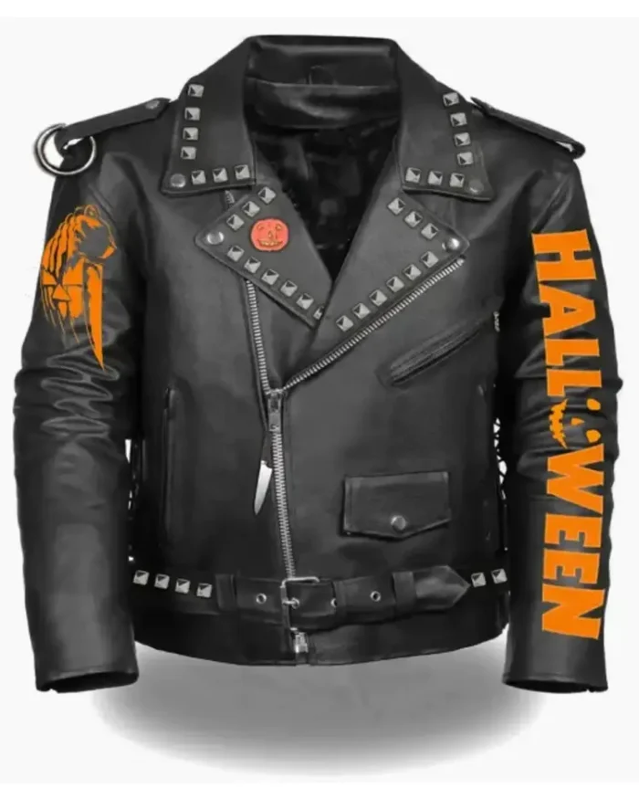 Halloween Black Leather Jacket