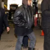 Kanye West Balenciaga Leather Jacket Side