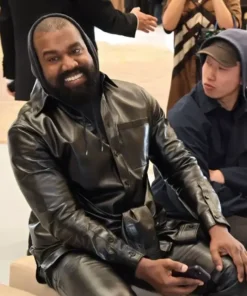 Kanye West Black Leather Shaket