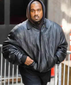 Kanye West Balenciaga Leather Jacket