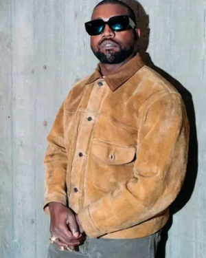 Kanye West Suede Leather Jacket
