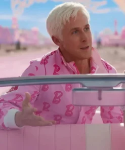 Ryan Gosling Barbie Beach Ken Pink Jacket