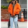 Orange Justin Bieber Hooded Jacket3