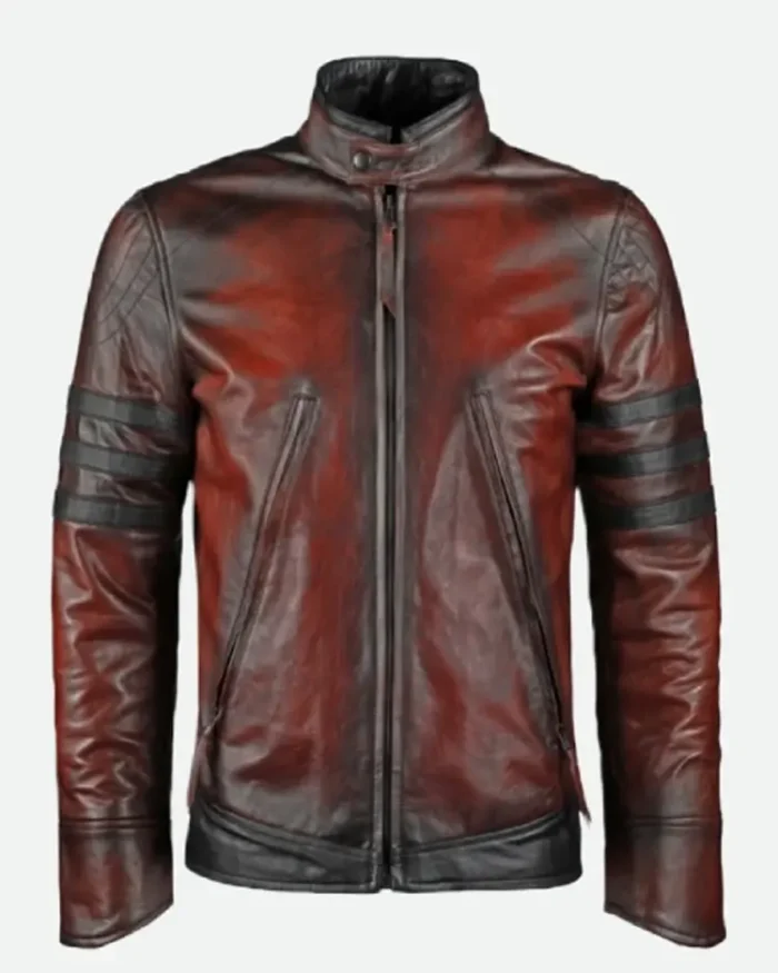 Red X Men Origins Wolverine Leather Jacket