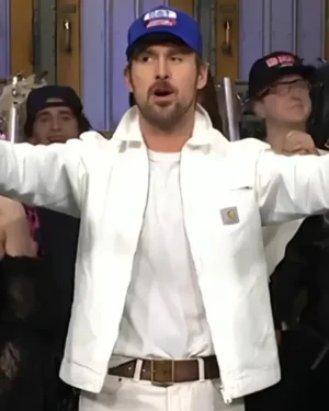 SNL Ryan Gosling The Fall Guy White Jacket Front V2