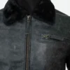 Sami Outalbali Sex Education Leather Jacket Front Close Up