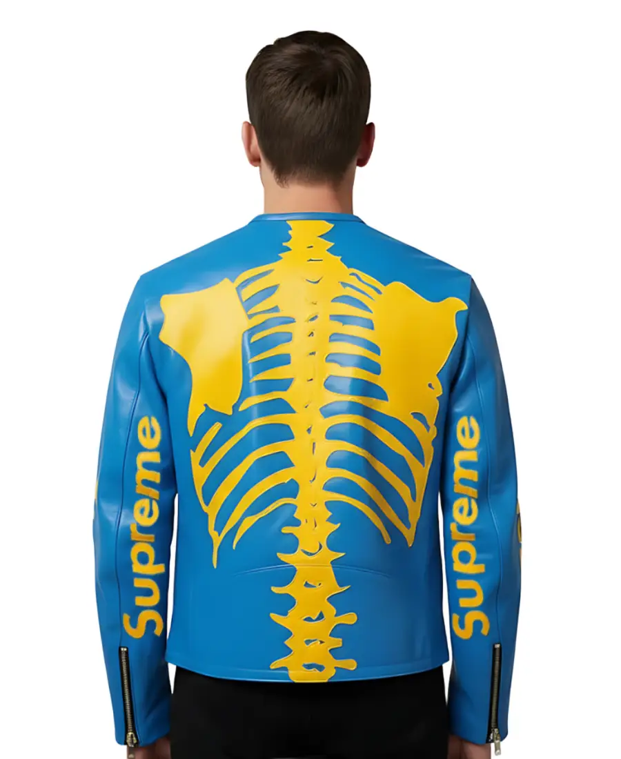 Supreme Vanson Leather Bones Biker Jacket | Limited Edition