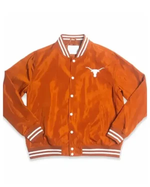 Texas Orange Bomber Jacket Front
