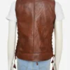 The Walking Dead Michonne Leather Vest Back 1