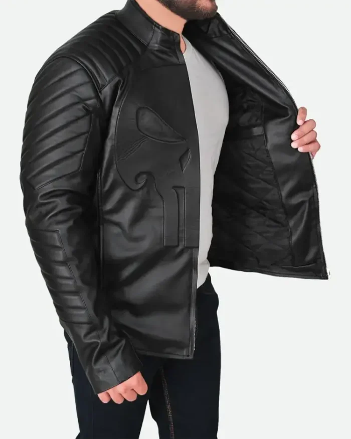Thomas Jane The Punisher Leather Jacket Right Side