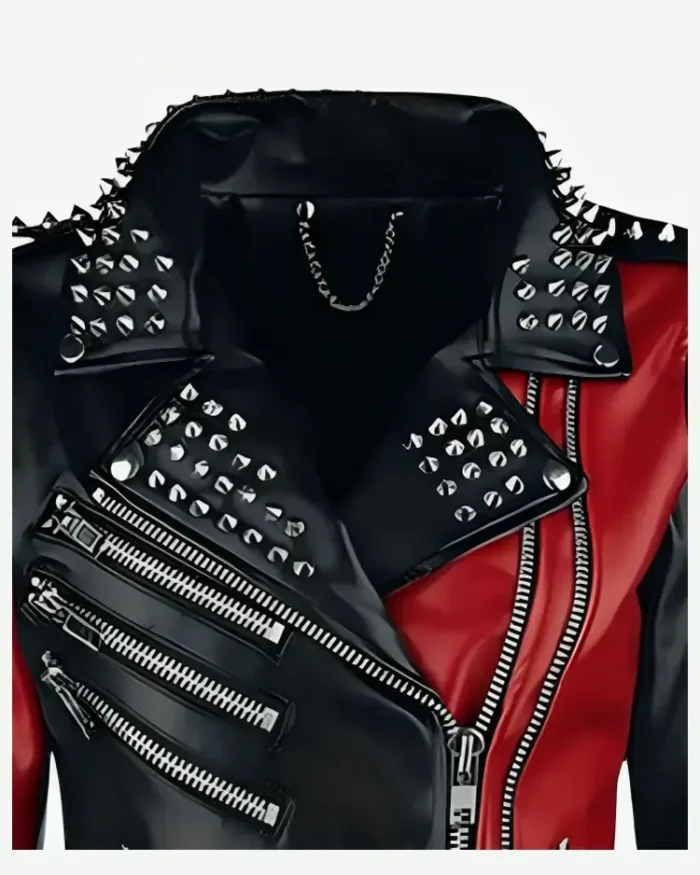 Toni Storm Wwe Studded Leather Jacket Front Closure