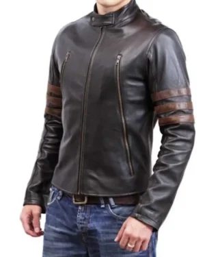 X-Men Origins Wolverine Black Leather Jacket