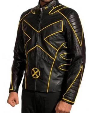 X-Men Wolverine Black Leather Jacket